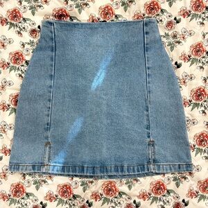 Brandy Melville Denim Bodycon Cara Mini Skirt